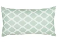 Set med 2 utomhusdynor KALAMOS Geometriskt tryck 40 x 70 cm Mintgrön_827344