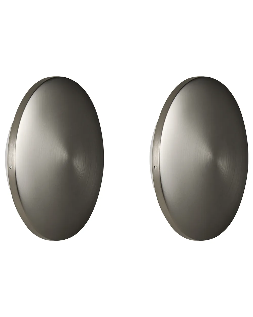Set of 2 Outdoor LED Wall Lights BUCKIE Silver