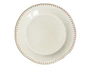 Set of 24 Dinnerware CHERVIL Stoneware Light Beige_1002433