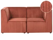 Sofa 2 Seater LEMVIG Corduroy Golden Brown_1054783