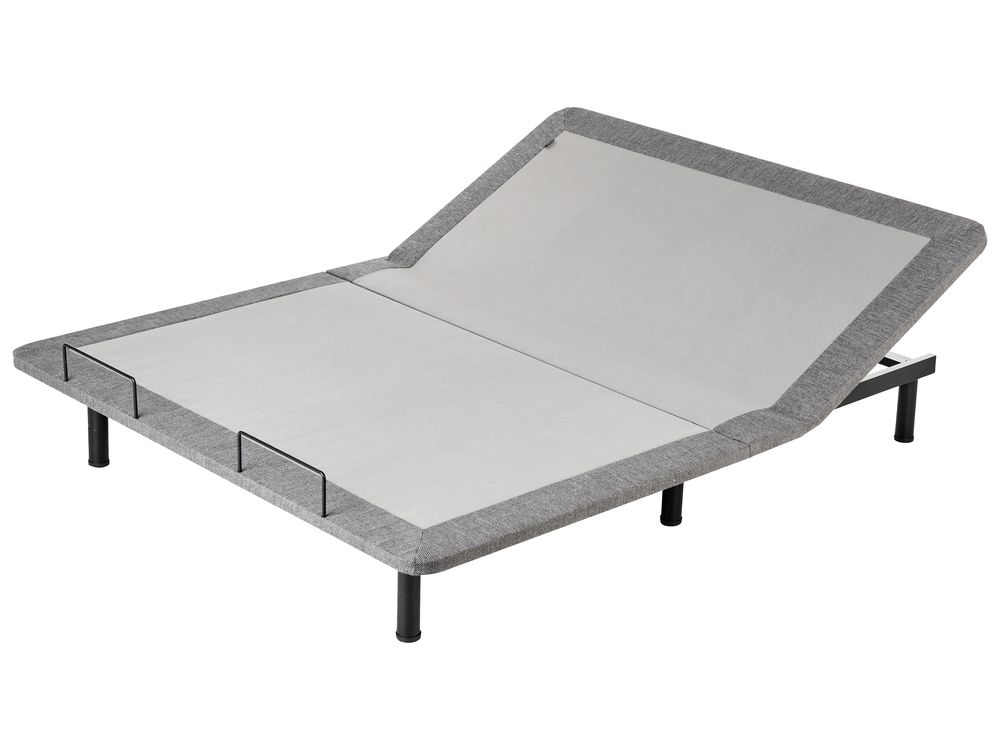Electric Adjustable Bed Base BRUNOY 160 x 200 cm (EU King Size) Grey
