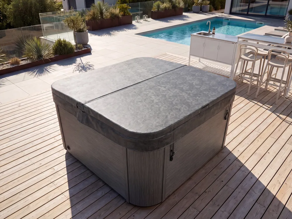 Outdoor Hot Tub with LED AMARILLA Grey_1082103