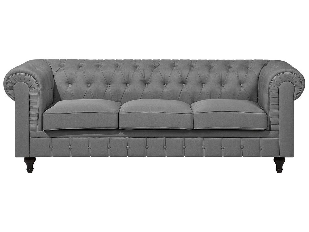 Sofa 3-seter CHESTERFIELD Lysegrå