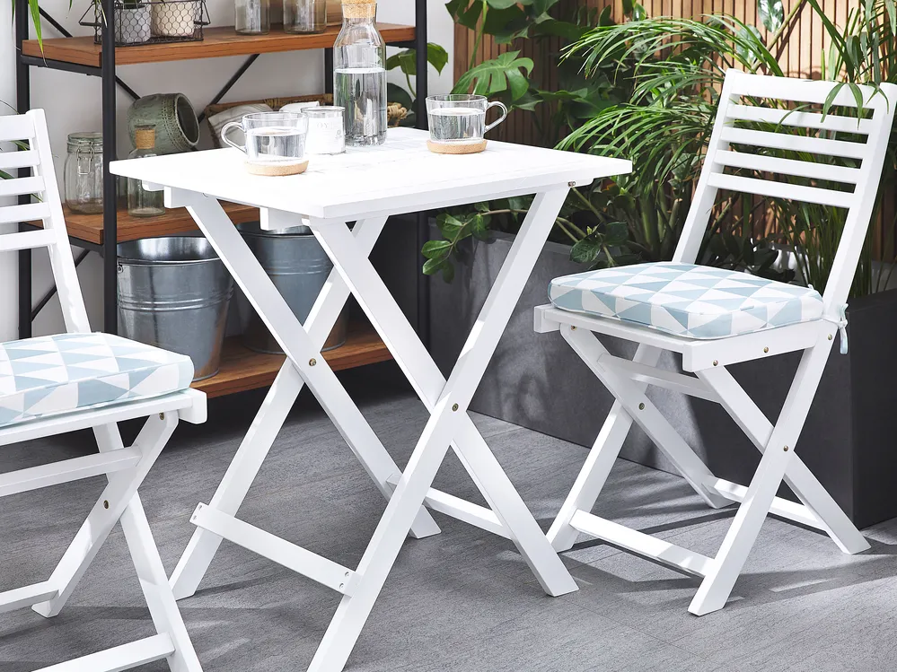 Set med 2 dynor för trädgårdsstol FIJI 29 x 38 cm Blå_764319