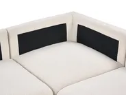 Modulär U-formad soffa 8-sits KIVVIK Bouclé Off-White_1045870