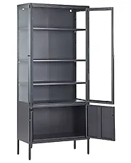 Vitriini OXTED 80 cm Metalli Musta_850460
