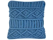 Throw Cushion KARATAS 45 x 45 cm Cotton Blue Solid_862823