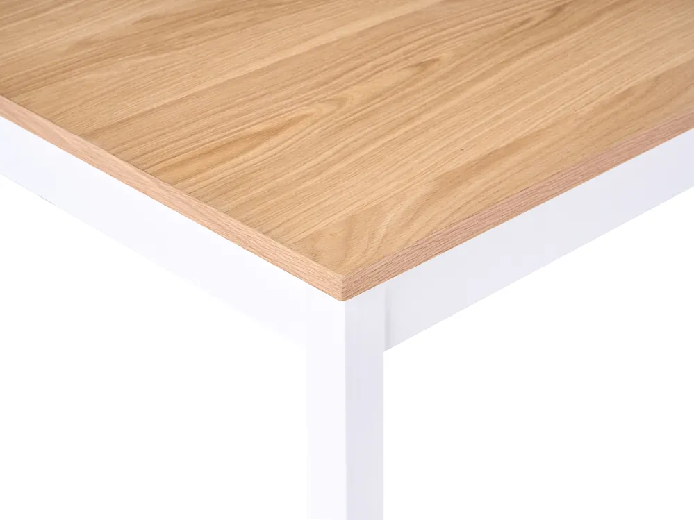 Ruokapöytä HOUSTON Vaalea tammiviilu 125 cm 75 cm_1070960