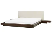 Waterbed Faux Leather ZEN 180 x 200 cm (EU Super King) Dark Ash Wood_103587