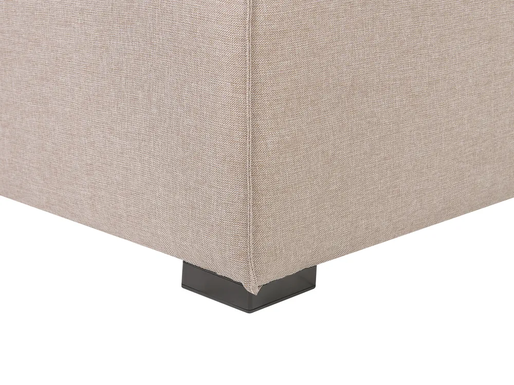 Garden Sofa with Ottoman 4 Seater AREZZO Modular Beige_848105