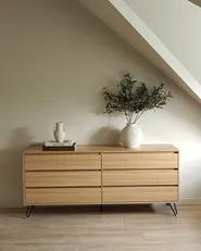 6 Drawer Chest CARDIGAN Light Brown_1035084