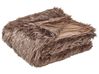 Bedspread DELICE 200 x 220 cm Brown