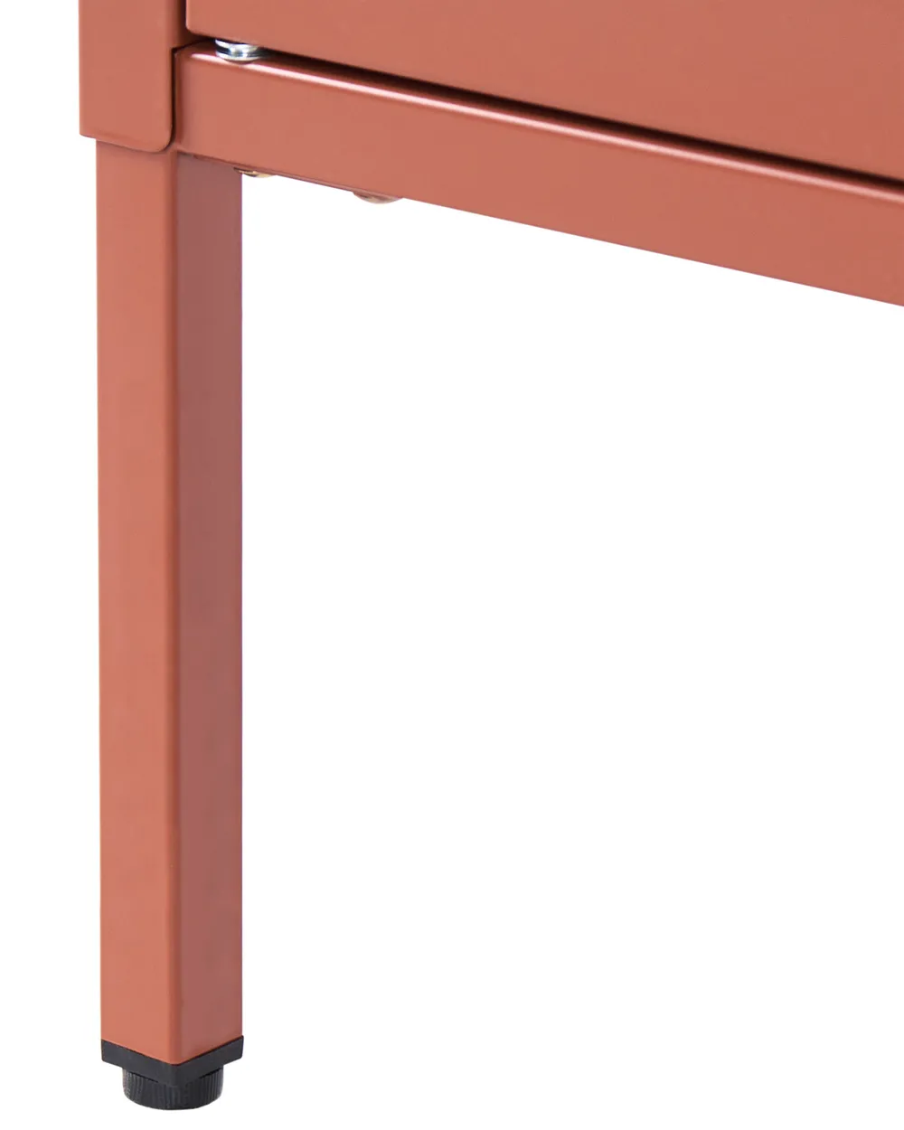 Glass Display Cabinet OXTED 80 cm Metal Golden Brown_1069047