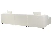 Corner Sofa 3 Seater DOLVA Boucle Off-White Left Hand_946416