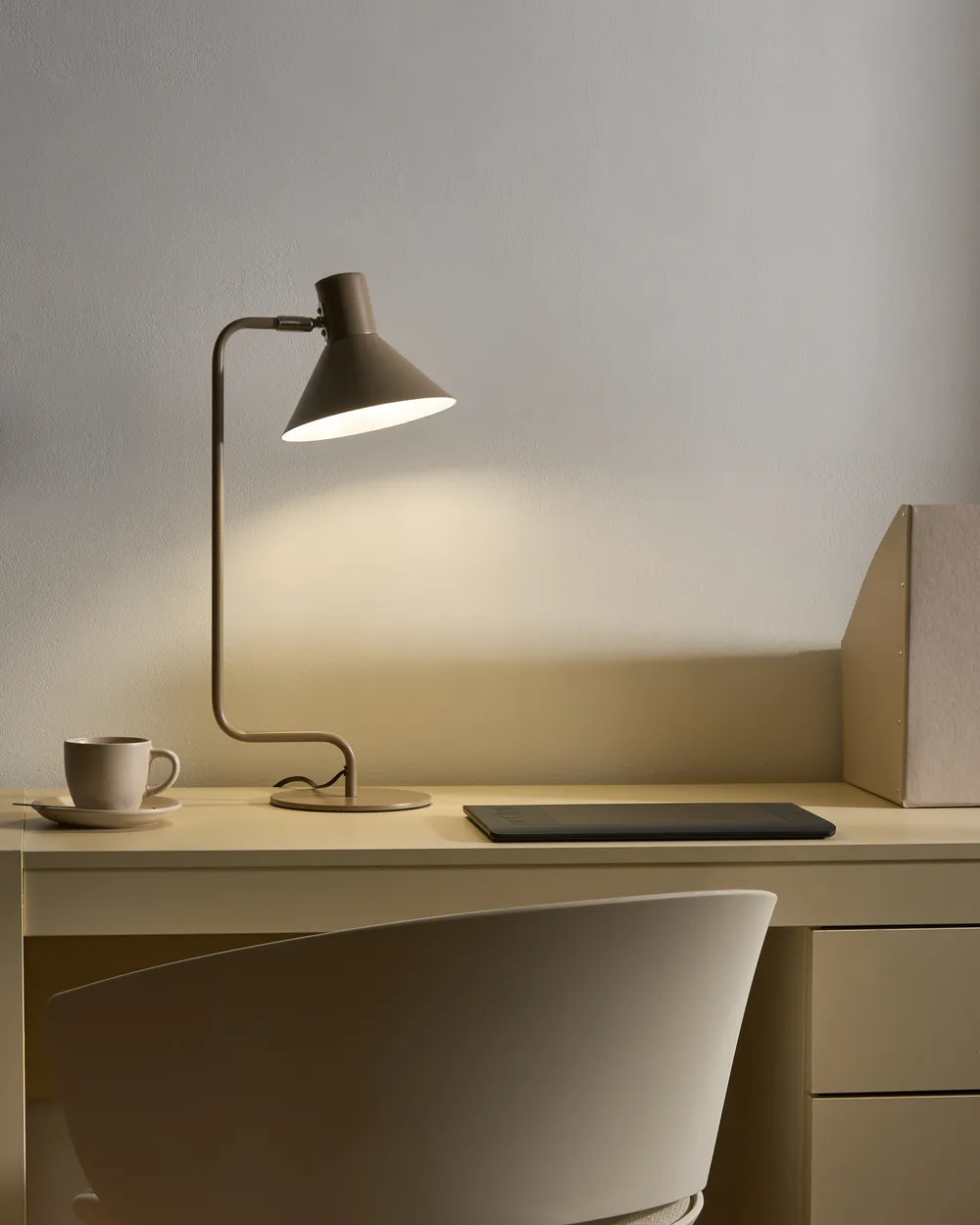 Desk Lamp RIMAVA Metal Beige