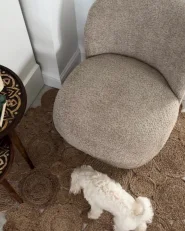 Swivel Armchair AYLO Boucle Taupe_1052587
