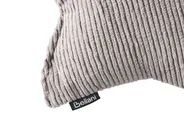 Set of 3 Decorative Cushions LUNA Corduroy 35 x 30 cm 35 x 35 cm Multicolour Solid_1039768