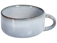 Set med 4 koppar med fat JUNIPER Stengods Ljusblå_957323