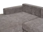 Corner Sofa Bed 3 Seater NUBORG with Storage Chenille Taupe Left Hand_1017472