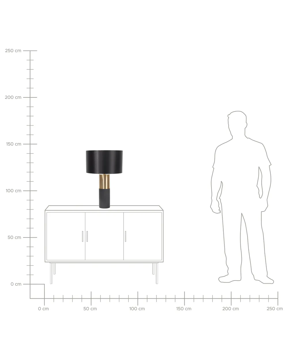 Table Lamp DARLING Metal Black_765498