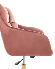 Desk Chair PALMDALE Velvet Pink_1010280