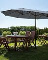 Patio Parasol 460 cm SIBILLA Grey