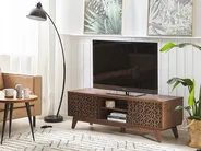 TV-taso PRESCOT Tummanruskea_800184