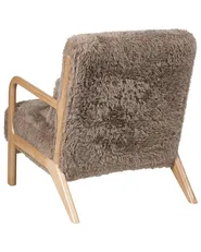 Fåtölj SKOVDE Fuskpäls Taupe_1019272