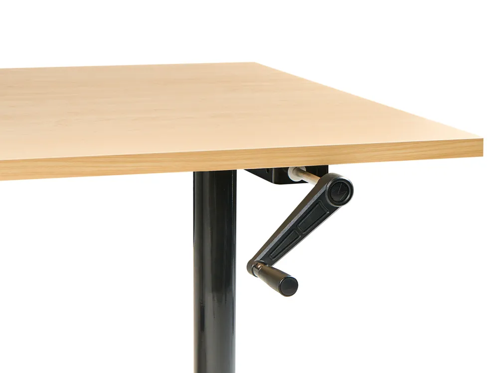 Manual Adjustable Standing Desk DESTINAS 120 cm 72 cm Black/ Light Brown_1000609