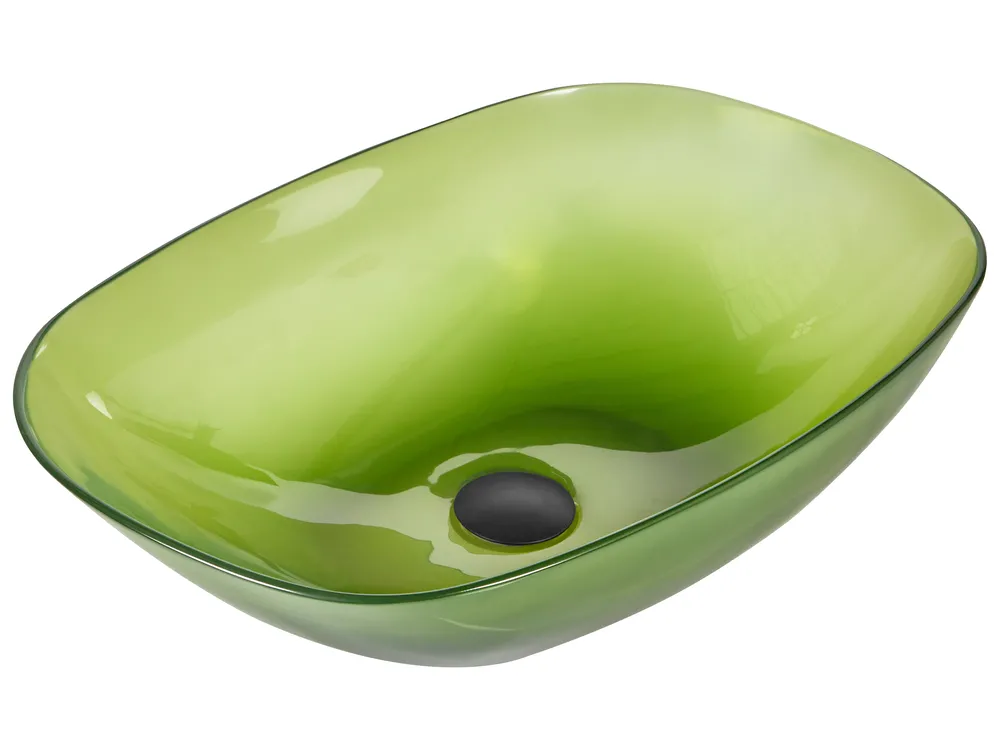 Countertop Basin MOENGO 540 x 360 mm Solid Surface Green