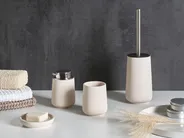 4-Piece Bathroom Accessories Set SUCHES Beige_1071905