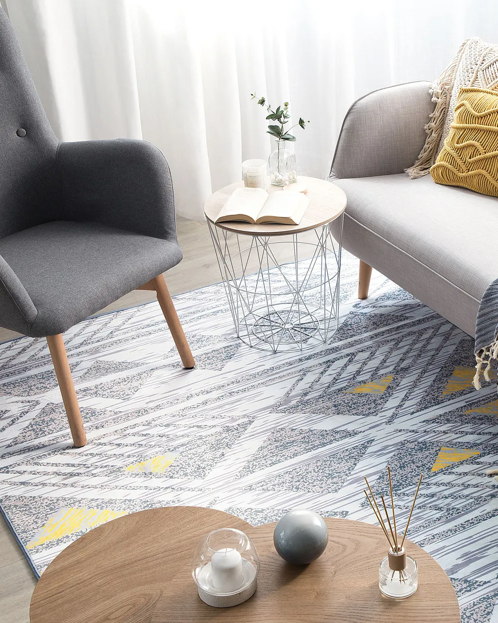 Rug KARGI Grey 160 x 230 cm