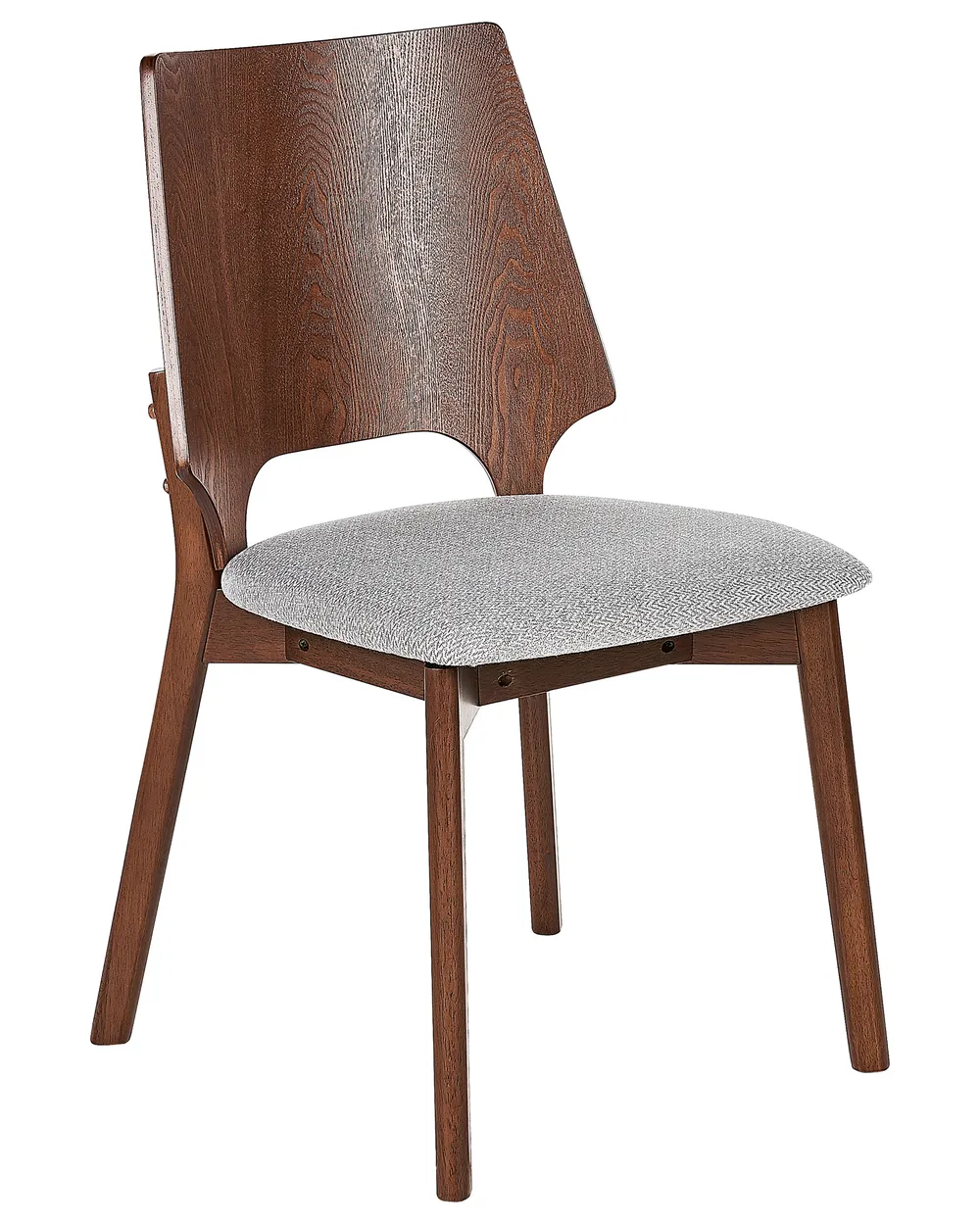 Set of 2 Dining Chairs ABEE Brown/ Grey_837177