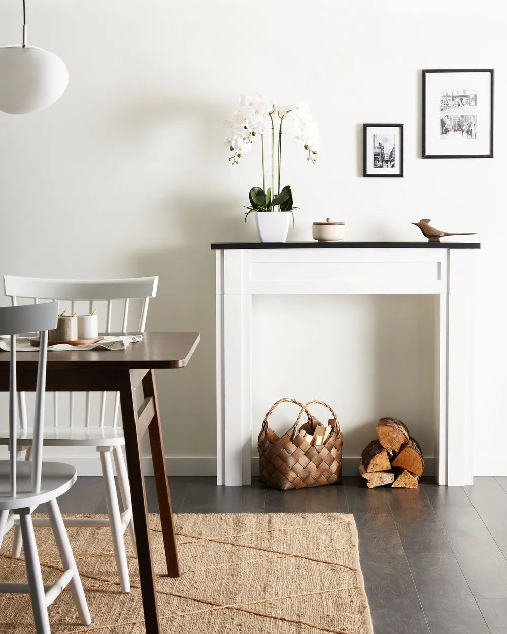 Fireplace Mantel BAUDIN White_950373