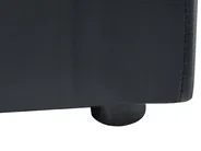 Ottoman Bed with LED ARMELLE Faux Leather Black 180 x 200 cm (EU Super King)_1131209