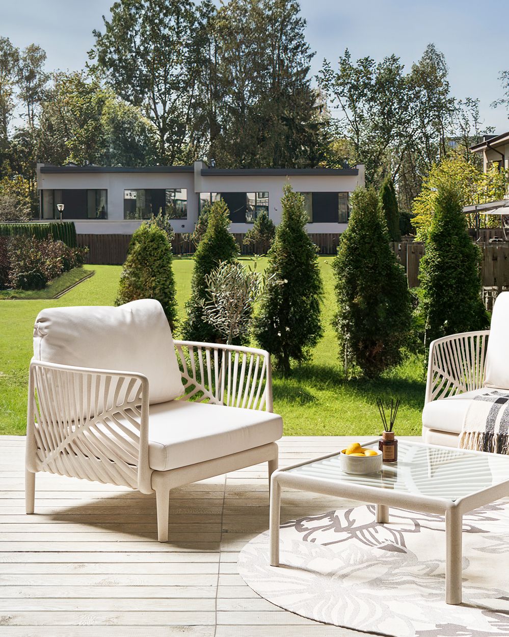 Ulkonojatuoli SATURNIA Vaaleanbeige