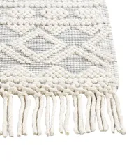 Rug SOLHAN Grey Beige 200 x 300 cm Wool_855617