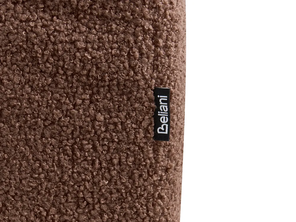 Sofa Bed 2 Seater DOROTEA Boucle Brown_1071380