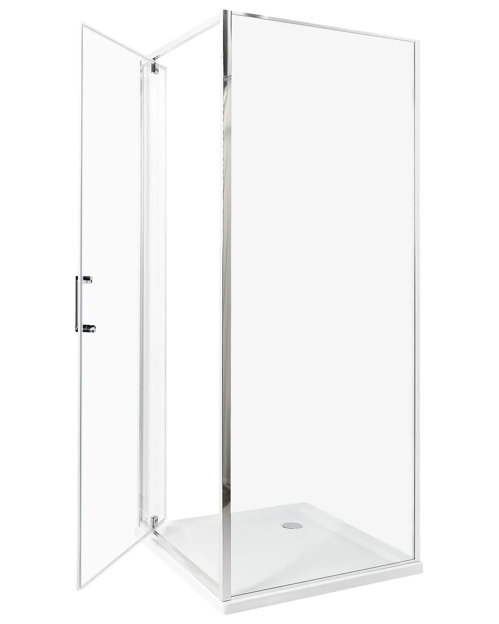 Duschväggar DARLI 700 x 700 x 1850 mm Silver_944069