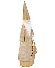 Joulukoristesetti 3 kpl TENNILA 23/31/32 cm Joulupukki Kulta_1175503