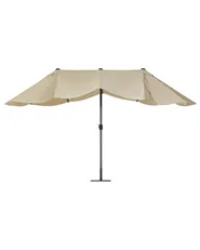 Patio Parasol 460 cm SIBILLA Beige_680034