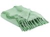 Blanket KHARI Cotton 125 x 150 cm Light Green