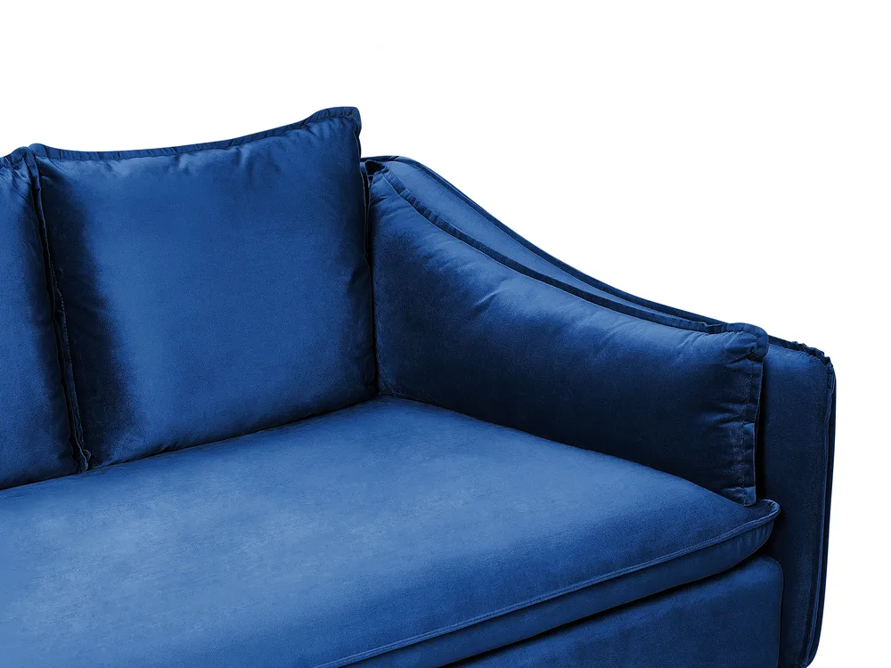 Sofa 4 Seater AURE Velvet Navy Blue_851574