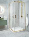 Shower Enclosure TELA 800 x 800 x 1850 mm Gold