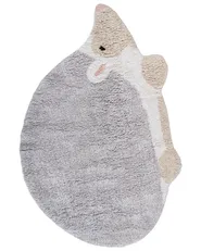 Kids Rug HEDGY Grey 80 x 120 cm Cotton_1107757