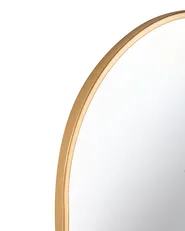 Wall Mirror AZEVILLE 46 cm 122 cm Metal Gold_997725