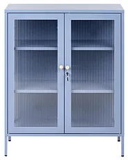 Vitriini HARLYN  90 cm Metalli Sininen_1160854