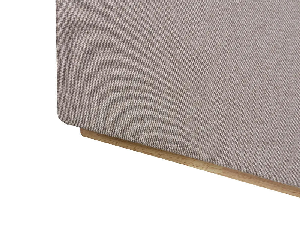 Ottoman Bed MONESTIER Fabric Taupe 160 x 200 cm (EU King Size)_972636