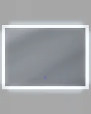 LED Bathroom Mirror ADOUR 80 cm 60 cm Silver_748371