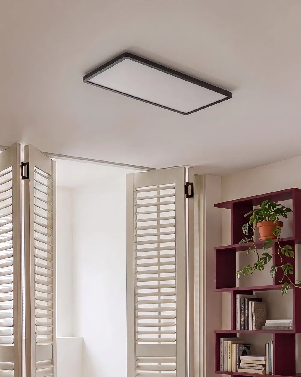 LED Ceiling Lamp ARDENZA with Remote with Dimmer Black_1124825